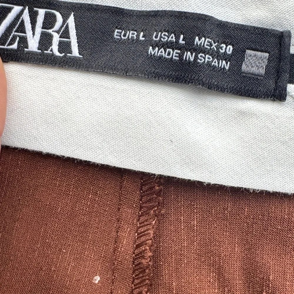 Zara Dress Pants Size Large Brown Pants Career tempered bottom Business